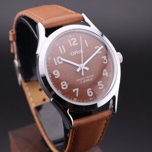 Oris Vintage Swiss 17 Jewels Hand-Wound Mechanical Men's Watch - FREE SHIPPING